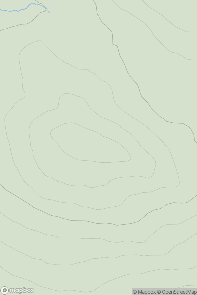Thumbnail image for Sidhean Mor [Altnaharra to Dornoch] [NH638970] showing contour plot for surrounding peak